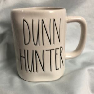 Rae Dunn “Dunn Hunter” Mug Ceramic Farmhouse Artisan Collection Magenta like new